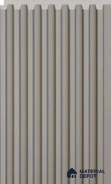 Warm Grey Plain Colour Louver PN 02715 T 9.5 ft x 4.8 inch Charcoal Panel - 10 mm | Suitable for Feature Wall, TV Unit & Living Room | Width is Subjected to 5% Variation