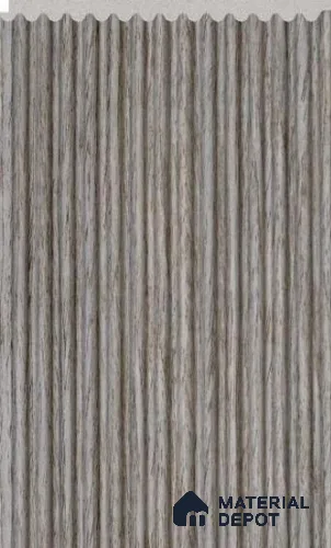 Weathered Grey Wooden Louver PN 02710 K 9.5 ft x 4.4 inch Charcoal Panel - 8 mm | Suitable for Feature Wall, TV Unit & Living Room | Width is Subjected to 5% Variation