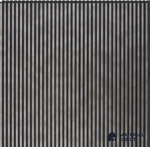 Smoky Onyx Plain Colour Louver PN 02720 B (OD 1201 B) 8 ft x 12 inch Charcoal Panel - 6 mm | Suitable for Feature Wall, TV Unit & Living Room | Width is Subjected to 5% Variation