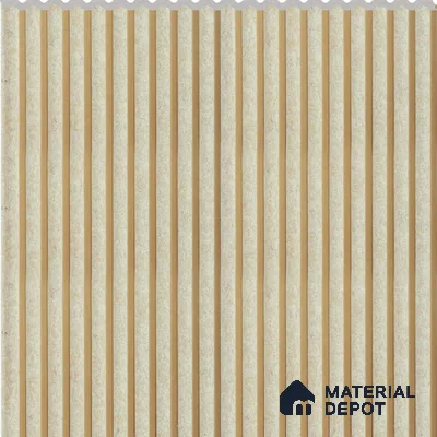 Golden Sand Patterned Louver PN 02732 J 9.5 ft x 12 inch Charcoal Panel - 7 mm | Suitable for Feature Wall, TV Unit & Living Room | Width is Subjected to 5% Variation