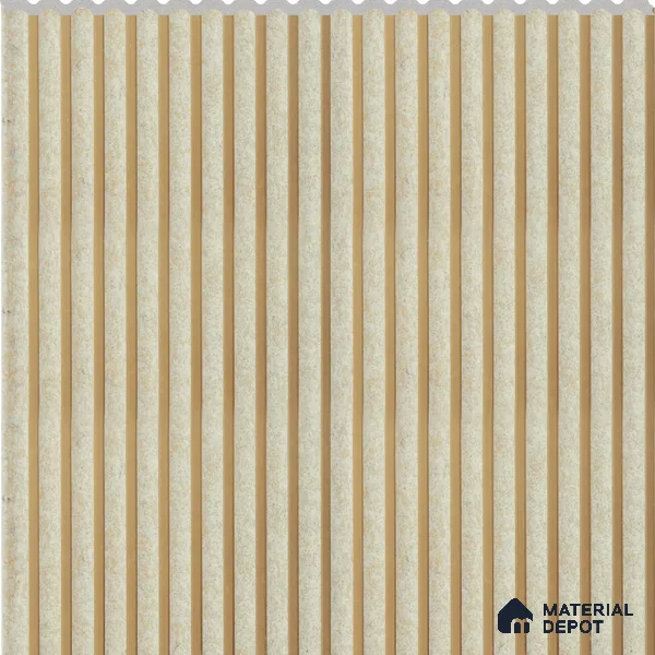 Golden Sand Patterned Louver PN 02732 J 9.5 ft x 12 inch Charcoal Panel - 7 mm | Suitable for Feature Wall, TV Unit & Living Room | Width is Subjected to 5% Variation
