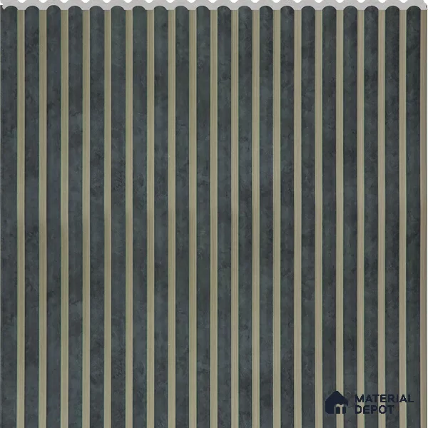 Emerald Slate Patterned Louver PN 02732 G 8 ft x 12 inch Charcoal Panel - 7 mm | Suitable for Feature Wall, TV Unit & Living Room | Width is Subjected to 5% Variation