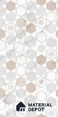 Highlighter Wall Tile TL 09360 B | Angora Multi Decor 4 ft x 2 ft Glossy Finish Vitrified Tile - 9 mm | Suitable For Bathroom, Accent/Feature Wall, Dining Area
