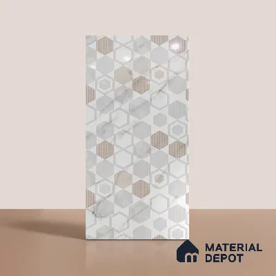 Highlighter Wall Tile TL 09360 B | Angora Multi Decor 4 ft x 2 ft Glossy Finish Vitrified Tile - 9 mm | Suitable For Bathroom, Accent/Feature Wall, Dining Area