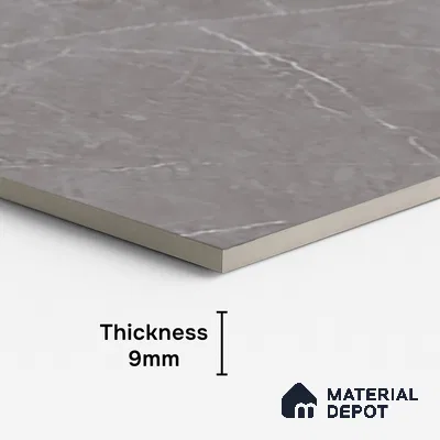 Floor & Wall Tile TL 09356 | Alpine Gris 4 ft x 2 ft  Finish Vitrified Tile - 9 mm | 4 Random Design | Suitable for Living Room, Bedroom, Bathroom & Kitchen
