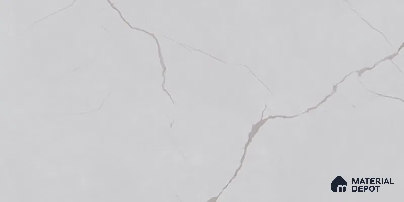 Marble Wall Tile TL 06468 R Amora Silver 2 ft x 1 ft Ceramic Glossy Finish - 8 mm | Suitable for Living Room, Kitchen & Bathroom