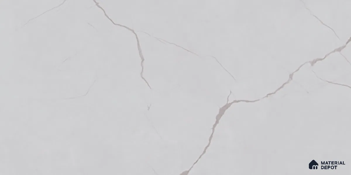 Marble Wall Tile TL 06468 R Amora Silver 2 ft x 1 ft Ceramic Glossy Finish - 8 mm | Suitable for Living Room, Kitchen & Bathroom