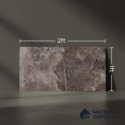 Marble Wall Tile TL 06482 B S Aura DK 2 ft x 1 ft Ceramic Matte Finish - 8 mm | Suitable for Living Room, Kitchen & Bathroom