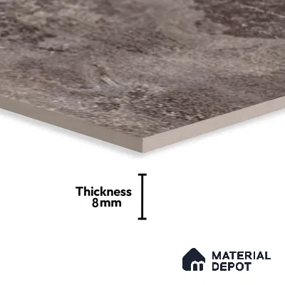 Marble Wall Tile TL 06482 B S Aura DK 2 ft x 1 ft Ceramic Matte Finish - 8 mm | Suitable for Living Room, Kitchen & Bathroom