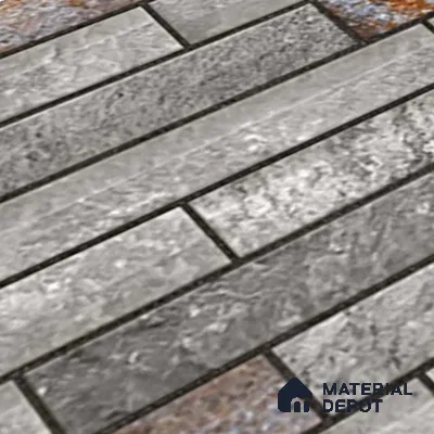 Stone Elevation Wall Tile TL 08134 Grey 2 ft x 1 ft Matte Finish Ceramic Tile - 10 mm | Suitable For Modern Facades, Outdoor Cladding & Feature Wall