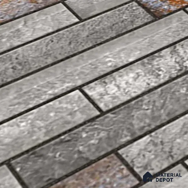 Stone Elevation Wall Tile TL 08134 Grey 2 ft x 1 ft Matte Finish Ceramic Tile - 10 mm | Suitable For Modern Facades, Outdoor Cladding & Feature Wall
