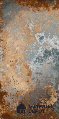 Metallic Floor & Wall Tile TL 06496 B Ferro Rust 4 ft x 2 ft Vitrified Matte Finish - 9 mm | Suitable for Living Room, Bedroom, Kitchen & Bathroom