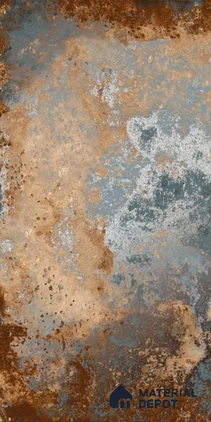 Metallic Floor & Wall Tile TL 06496 B Ferro Rust 4 ft x 2 ft Vitrified Matte Finish - 9 mm | Suitable for Living Room, Bedroom, Kitchen & Bathroom