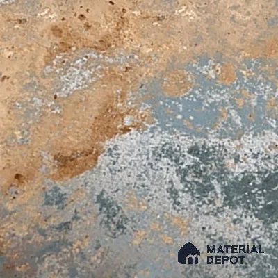 Metallic Floor & Wall Tile TL 06496 B Ferro Rust 4 ft x 2 ft Vitrified Matte Finish - 9 mm | Suitable for Living Room, Bedroom, Kitchen & Bathroom
