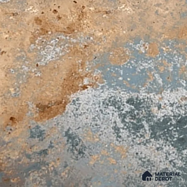 Metallic Floor & Wall Tile TL 06496 B Ferro Rust 4 ft x 2 ft Vitrified Matte Finish - 9 mm | Suitable for Living Room, Bedroom, Kitchen & Bathroom