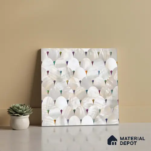 Wall Tile TL 10015 | CRV-105 | 1 ft x 1 ft Finish Ceramic Tile - 10 mm | Suitable for Living Room, Bedroom, Bathroom & Kitchen | Please Expect a Slight Variation of Pattern