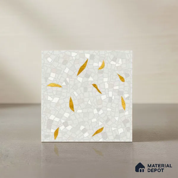 Moroccan Wall & Floor Tile TL 10014 | CRV104 | 1 ft x 1 ft Matte Finish Ceramic Tile - 10 mm | Suitable for Bathroom, Kitchen, Balcony | Please Expect a Slight Variation of Pattern