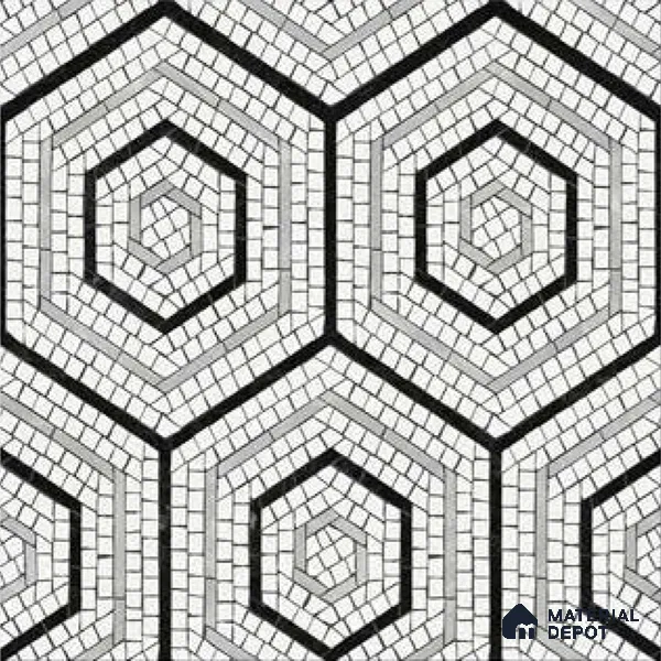 Moroccan Wall & Floor Tile TL 10043 | CRV-99 | 1 ft x 1 ft Matte Finish Ceramic Tile - 10 mm | Suitable for Bathroom, Kitchen, Balcony | Please Expect a Slight Variation of Pattern