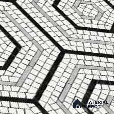 Moroccan Wall & Floor Tile TL 10043 | CRV-99 | 1 ft x 1 ft Matte Finish Ceramic Tile - 10 mm | Suitable for Bathroom, Kitchen, Balcony | Please Expect a Slight Variation of Pattern