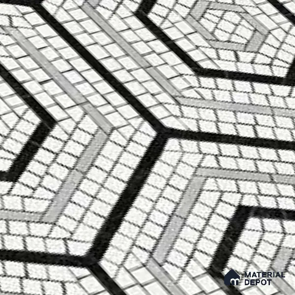 Moroccan Wall & Floor Tile TL 10043 | CRV-99 | 1 ft x 1 ft Matte Finish Ceramic Tile - 10 mm | Suitable for Bathroom, Kitchen, Balcony | Please Expect a Slight Variation of Pattern