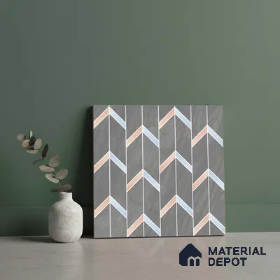 Moroccan Wall & Floor Tile TL 10041 | CRV-96 | 1 ft x 1 ft Matte Finish Ceramic Tile - 10 mm | Suitable for Bathroom, Kitchen, Balcony | Please Expect a Slight Variation of Pattern