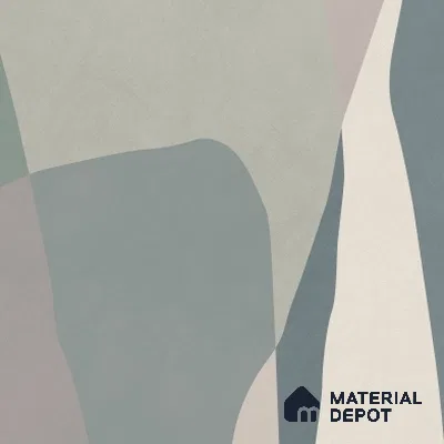 Patterned Wall & Floor Tile TL 06608 Shapes Gray 2 ft x 2 ft Vitrified Matte Finish - 9 mm | Suitable for Living Room, Balcony, Courtyard | Please Expect a Slight Variation of Pattern (Sample)