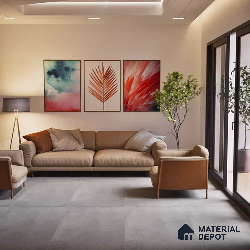 TL 05627 Grey Preso 1200x600 mm Matte Finish Floor & Wall Tile - 9 mm