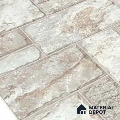 Stacked Stone Wall Tile TL 06596 B Wire Canyon 2 ft x 1 ft Ceramic Matte Finish - 9 mm | Suitable for Courtyard, Foyer, Balcony, Elevation