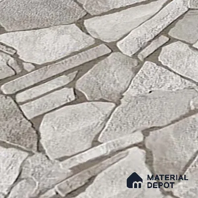 Stacked Stone Wall Tile TL 07888 Navtico Noce 2 ft x 1 ft Ceramic Matte Finish - 9 mm | Suitable for Courtyard, Foyer, Balcony, Elevation