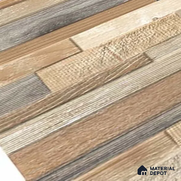 Stacked Stone Wall Tile TL 06599 B Ardesia Bosco 2 ft x 1 ft Ceramic Matte Finish - 9 mm | Suitable for Courtyard, Foyer, Balcony, Elevation (Sample)