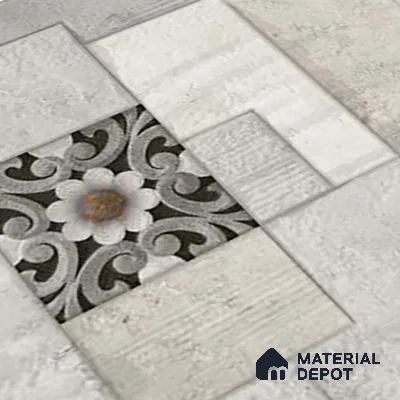 Stacked Stone Wall Tile TL 06582 Exence Gris 2 ft x 1 ft Ceramic Matte Finish - 9 mm | Suitable for Courtyard, Foyer, Balcony, Elevation (Sample)