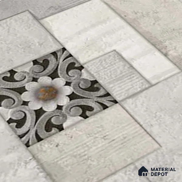 Stacked Stone Wall Tile TL 06582 Exence Gris 2 ft x 1 ft Ceramic Matte Finish - 9 mm | Suitable for Courtyard, Foyer, Balcony, Elevation (Sample)