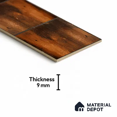 Stone Look Floor Tile TL 06573 C Cicilia Choco Art 35 Inch x 6 Inch Vitrified Matte Finish - 9 mm | Suitable for Living Room, Kitchen & Bedroom (Sample)