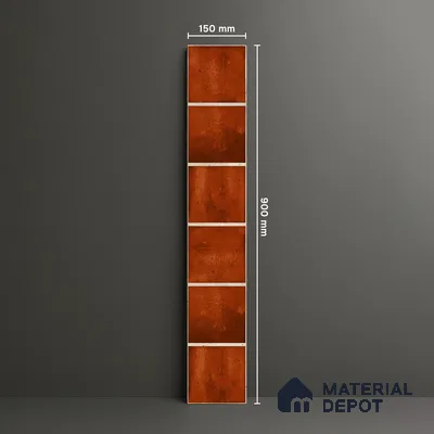 Stone Look Floor Tile TL 06573 E Cicilia Marron Art 35 Inch x 6 Inch Vitrified Matte Finish - 9 mm | Suitable for Living Room, Kitchen & Bedroom (Sample)