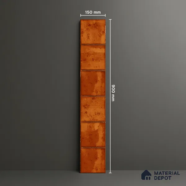 Stone Look Floor Tile TL 06573 G Cicilia Naranza Art 35 Inch x 6 Inch Vitrified Matte Finish - 9 mm | Suitable for Living Room, Kitchen & Bedroom (Sample)