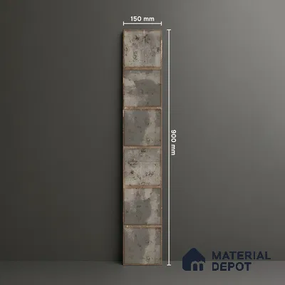 Stone Look Floor Tile TL 06573 Cicilia Verde Art 35 Inch x 6 Inch Vitrified Matte Finish - 9 mm | Suitable for Living Room, Kitchen & Bedroom