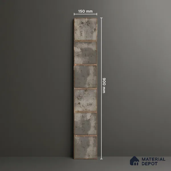 Stone Look Floor Tile TL 06573 Cicilia Verde Art 35 Inch x 6 Inch Vitrified Matte Finish - 9 mm | Suitable for Living Room, Kitchen & Bedroom