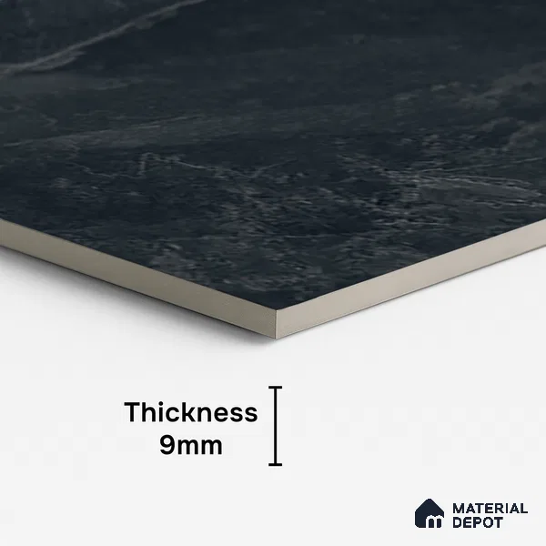Stone Look Floor & Wall Tile TL 08087 B Archie Nero 4 ft x 2 ft Vitrified Matte Finish - 9 mm