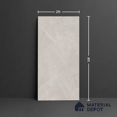 Marble Look Floor & Wall Tile TL 08087 C Archie Bianco 4 ft x 2 ft Vitrified Matte Finish - 9 mm
