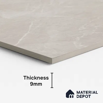 Marble Look Floor & Wall Tile TL 08087 C Archie Bianco 4 ft x 2 ft Vitrified Matte Finish - 9 mm