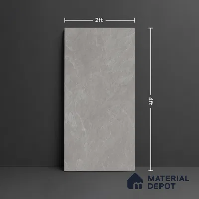 Stone Look Floor & Wall Tile TL 08087 Archie Grey 4 ft x 2 ft Vitrified Matte Finish - 9 mm