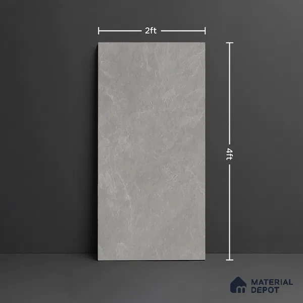 Stone Look Floor & Wall Tile TL 08087 Archie Grey 4 ft x 2 ft Vitrified Matte Finish - 9 mm