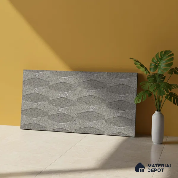 Stone Wall Tile TL 06589 Marlstone Sand 2 ft x 1 ft Ceramic Matte Finish - 9 mm | Suitable for Balcony, Foyer, Elevation, Courtyard (Sample)