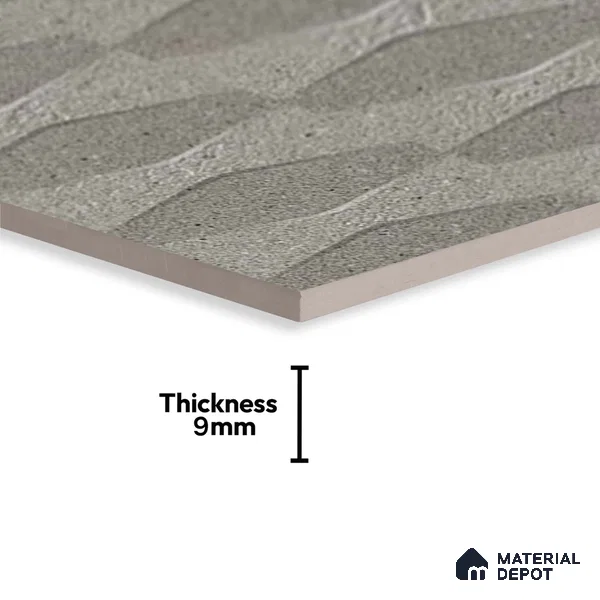 Stone Wall Tile TL 06589 Marlstone Sand 2 ft x 1 ft Ceramic Matte Finish - 9 mm | Suitable for Balcony, Foyer, Elevation, Courtyard (Sample)