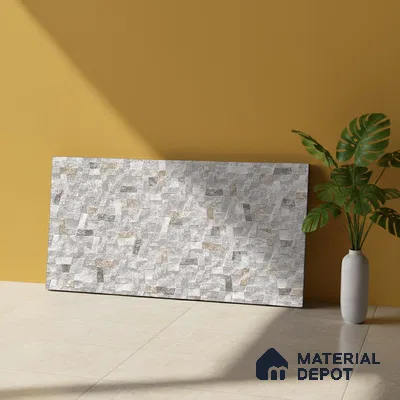 Stone Wall Tile TL 06588 Ribera Marfil 2 ft x 1 ft Ceramic Matte Finish - 9 mm | Suitable for Courtyard, Foyer, Balcony, Elevation