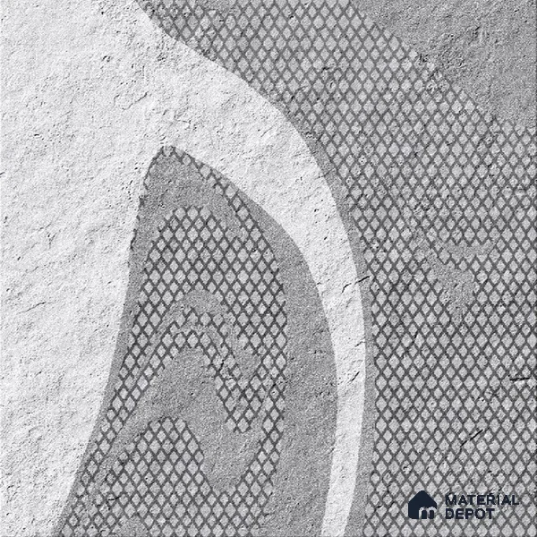 Subway Wall Tile TL 06435 Coastal Canvas Gray 8 x 8 inch Ceramic Matte Finish - 10 mm | 25 Random Design | Suitable for Accent / Feature Walls, Bathroom, Kitchen Wall & Backsplashes (Sample)