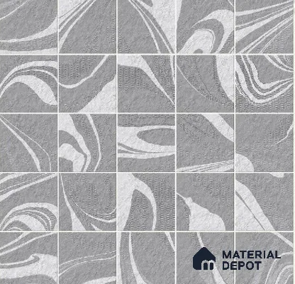 Subway Wall Tile TL 06435 Coastal Canvas Gray 8 x 8 inch Ceramic Matte Finish - 10 mm | 25 Random Design | Suitable for Accent / Feature Walls, Bathroom, Kitchen Wall & Backsplashes (Sample)