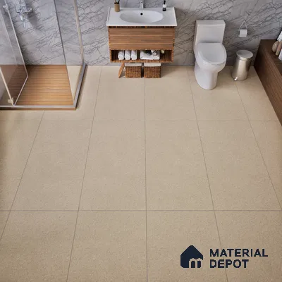Punch Look Floor & Wall Tile TL 07484 C Saga Beige 2 ft x 2 ft Vitrified Matte Finish - 9 mm (Sample)