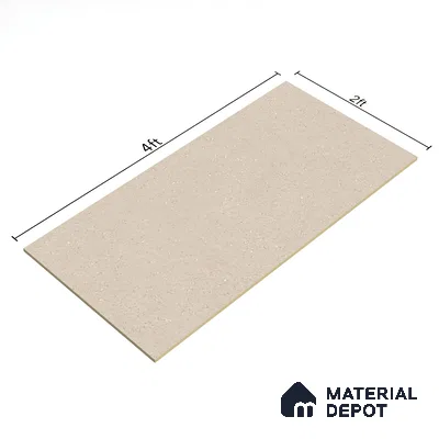 Punch Look Floor & Wall Tile TL 07484 C Saga Beige 2 ft x 2 ft Vitrified Matte Finish - 9 mm (Sample)