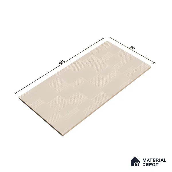 Highlighter Wall Tile TL 08031 B Saga Beige Barcode 4 ft x 2 ft Vitrified Matte Finish - 9 mm | Suitable For Bathroom, Accent/Feature Wall, Dining Area